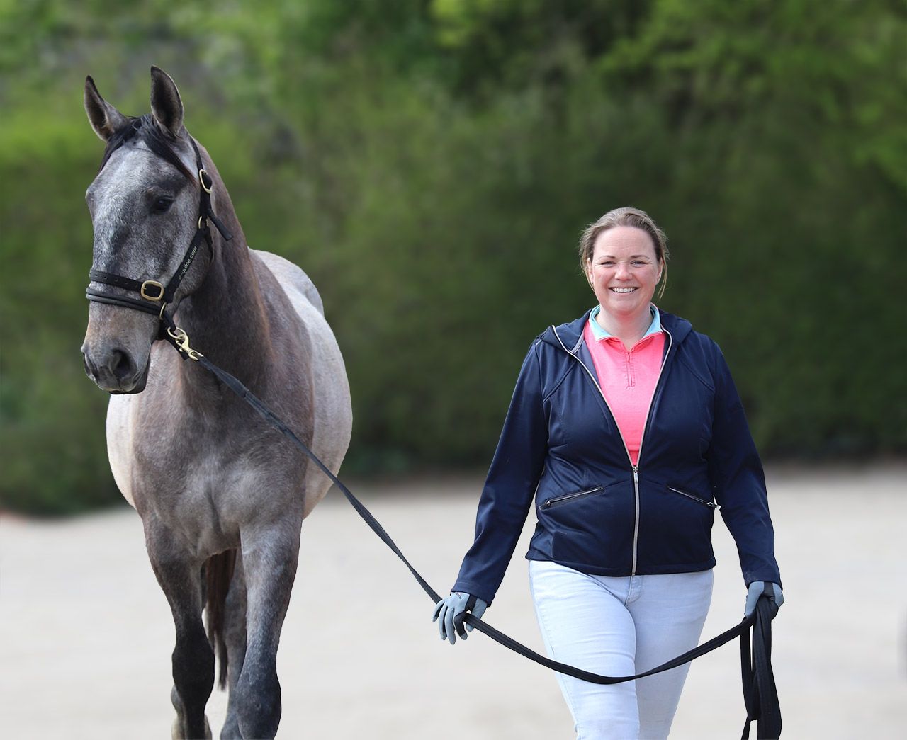 Renske Kwant met paard